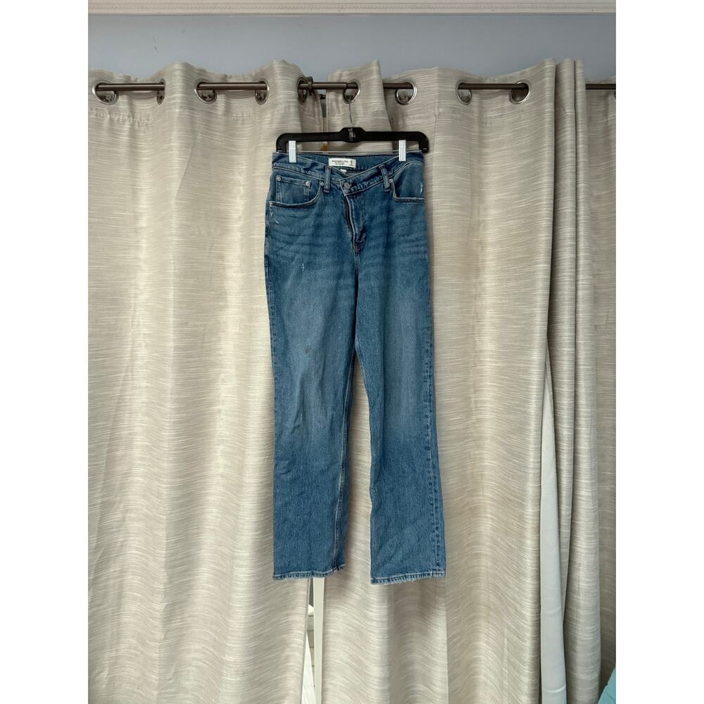Abercrombie & Fitch Ultra High Rise 90s Straight Jean Curve Love Size 6 S - Picture 3 of 10